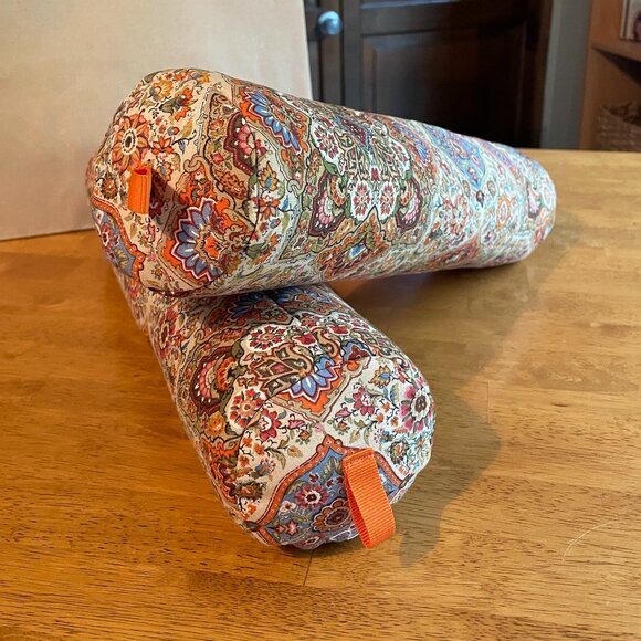 One set rustic orange brown cream boot shapers with orange pull tab - Picture 2 of 5